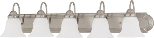 Ballerina; 5 Light; 36 in.; Vanity with Frosted White Glass; Brushed Nickel Finish (81|60/3282)