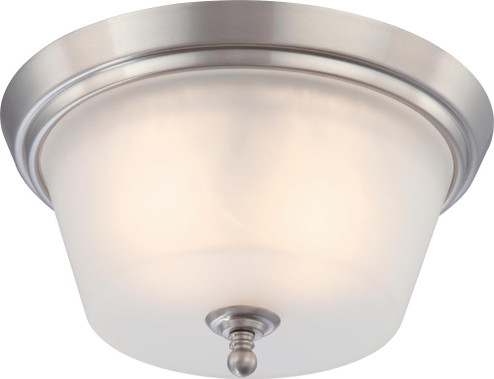 Surrey - 2 Light Flush Dome with Frosted Glass - Brushed Nickel Finish (81|60/4152)