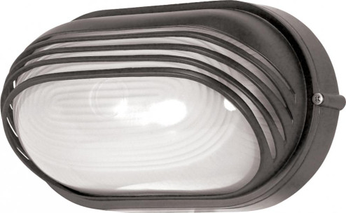 1 Light; 10 in.; Oval Hood Bulk Head; Die Cast Bulk Head; Architectural Bronze Finish (81|60/523)