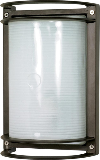 1 Light; 10 in.; Rectangle Bulk Head; Die Cast Bulk Head; Architectural Bronze Finish (81|60/531)