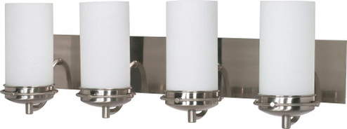 Polaris; 4 Light; 30 in.; Vanity with Satin Frosted Glass Shades; Brushed Nickel Finish (81|60/614)