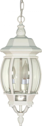 Central Park; 3 Light; 20 in.; Hanging Lantern with Clear Beveled Glass; White Finish (81|60/894)