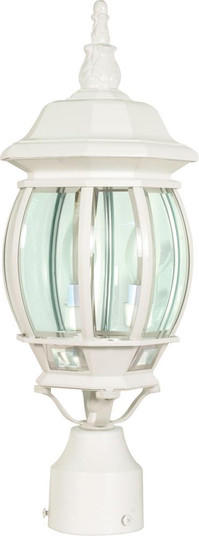 Central Park - 3 Light 21'' Post Lantern with Clear Beveled Glass - White Finish (81|60/897)