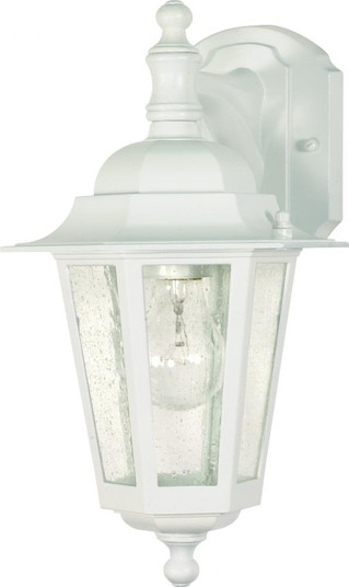 Cornerstone; 1 Light; 13 in.; Wall Lantern; Arm Down with Clear Seed Glass; White Finish (81|60/988)