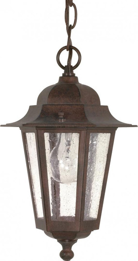 Cornerstone; 1 Light; 13 in.; Hanging Lantern with Clear Seed Glass; Old Bronze Finish (81|60/992)