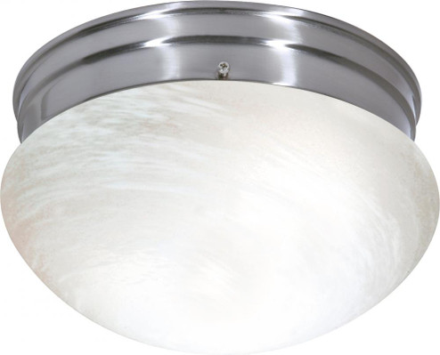 2 Light - 10'' Flush with Alabaster Glass - Brushed Nickel Finish (81|SF76/674)