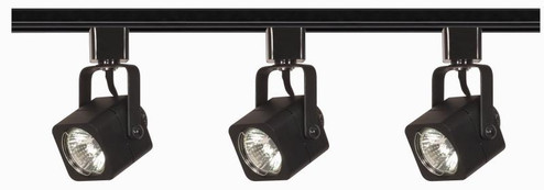 3 Light - MR16 - Square Track Kit - 4 foot Track - Line Voltage - Black (81|TK346)