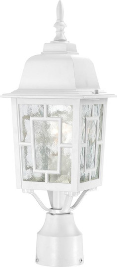 Banyan - 1 Light 17'' Post Lantern with Clear Water Glass - White Finish (81|60/4927)