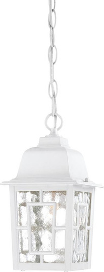 Banyan - 1 Light 11'' Hanging Lantern with Clear Water Glass - White Finish (81|60/4931)