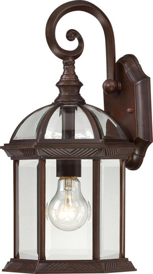 Boxwood - 1 Light 15'' Wall Lantern with Clear Beveled Glass - Rustic Bronze Finish (81|60/4962)