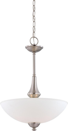 Patton - 3 Light Pendant with Frosted Glass - Brushed Nickel Finish (81|60/5038)