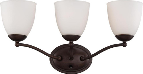 Patton - 3 Light Vanity with Frosted Glass - Prairie Bronze Finish (81|60/5133)