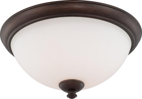 Patton; 3 Light; Flush Fixture with Frosted Glass; Prairie Bronze Finish (81|60/5141)