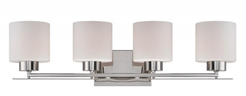 Parallel - 4 Light Vanity with Etched Opal Glass - Polished Nickel Finish (81|60/5204)