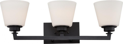 Mobili - 3 Light Vanity with Satin White Glass - Aged Bronze Finish (81|60/5553)