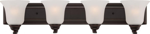 Elizabeth - 4 Light Vanity with Frosted Glass - Sudbury Bronze Finish (81|60/5694)