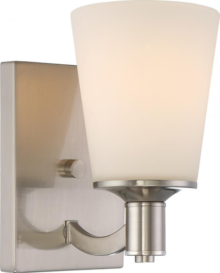 Laguna; 1 Light; Vanity with White Glass; Brushed Nickel Finish (81|60/5821)