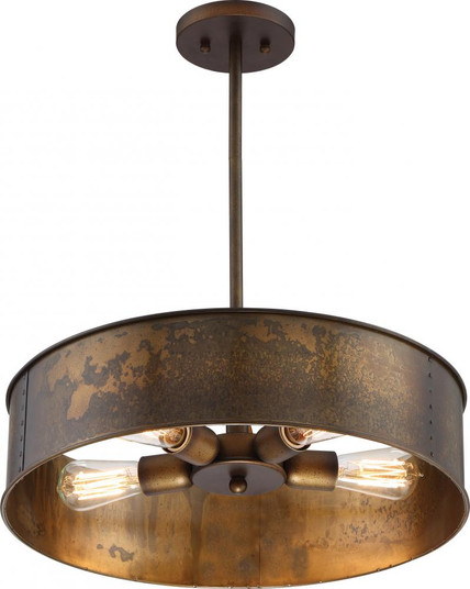 Kettle - 4 Light Pendant - Weathered Brass Finish (81|60/5894)