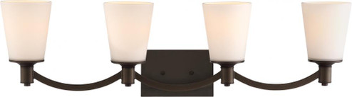 Laguna - 4 Light Vanity with White Glass - Forest Bronze Finish (81|60/5974)