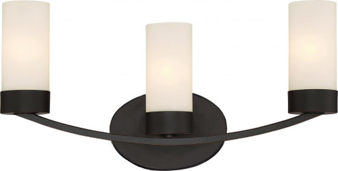 Denver - 3 Light Vanity with Satin White Glass - Mahogany Bronze Finish (81|60/6323)