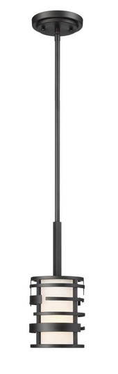 Lansing - 1 Light Mini Pendant with Etched Opal Glass - Midnight Bronze Finish (81|60/6432)