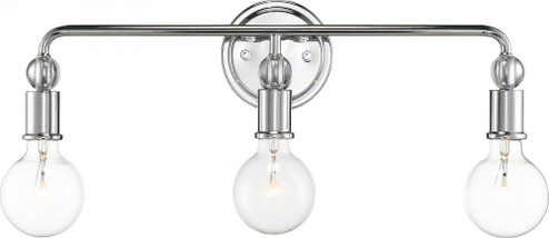 Bounce - 3 Light Vanity with Crystal Accent - Polished Nickel Finish (81|60/6563)