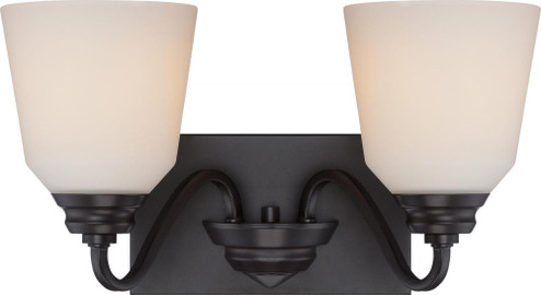 Calvin - 2 Light Vanity Fixture with Satin White Glass - LED Omni Included (81|62/377)