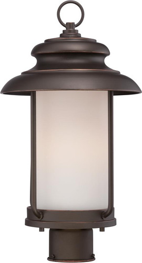Bethany; LED Outdoor Post with Satin White Glass; Forest Bronze Finish (81|62/634)