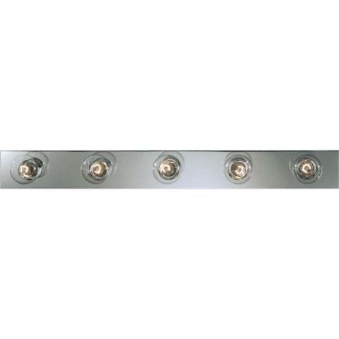 Broadway Collection Five-Light Polished Chrome Traditional Bath Vanity Light (149|P3116-15)