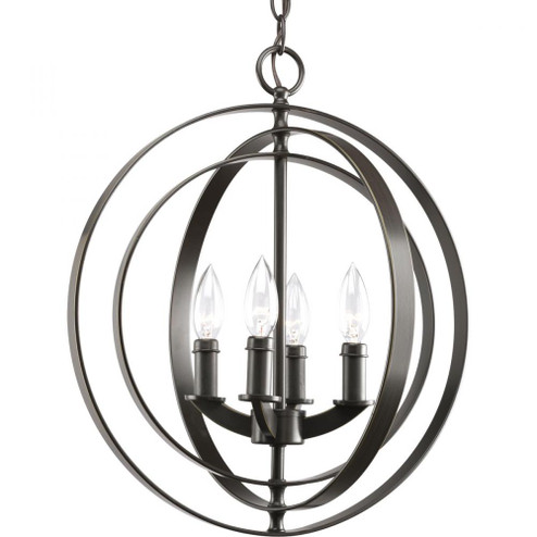 P3827-20 4-60W CAND SPHERE FOYER LANT (149|P3827-20)