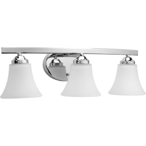 Adorn Collection Three-Light Polished Chrome Etched Glass Traditional Bath Vanity Light (149|P2010-15)
