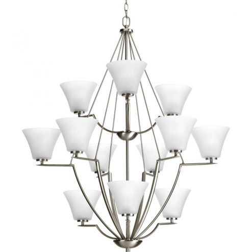 P4687-09 12-100W MED 3-TIER CHANDELIER (149|P4687-09)
