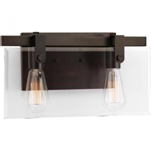 Glayse Collection Two-Light Antique Bronze Clear Glass Luxe Bath Vanity Light (149|P300106-020)