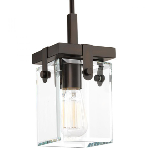 Glayse Collection One-Light Antique Bronze Clear Glass Luxe Pendant Light (149|P500073-020)