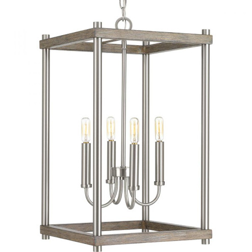 Fontayne Collection Four-Light Brushed Nickel Farmhouse Pendant Light (149|P500088-009)