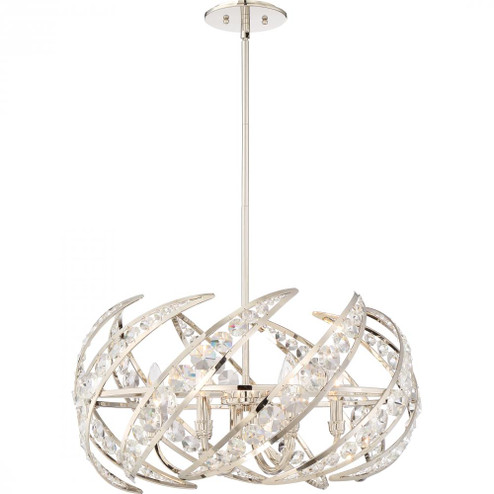 Crescent 6-Light Polished Nickel Pendant Light (26|PCCN2824PK)