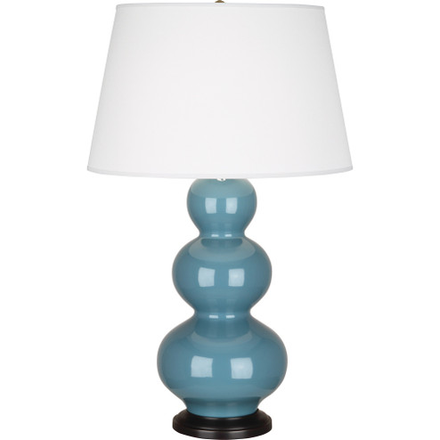 Steel Blue Triple Gourd Table Lamp (237|OB41X)