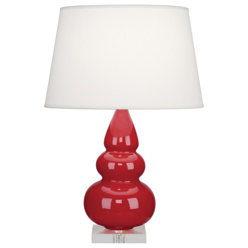 Ruby Red Small Triple Gourd Accent Lamp (237|RR33X)