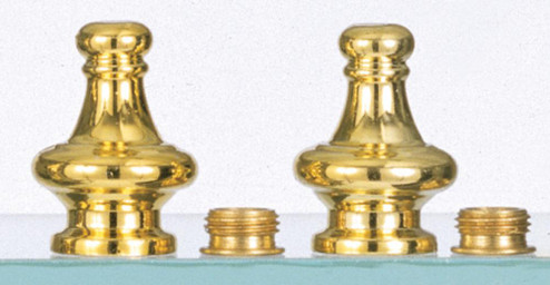 Pyramid Knob; 2''; Brass Finish (27|S70/131)