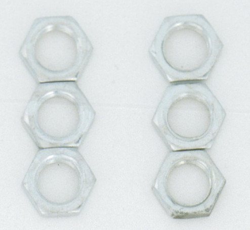 6 Steel Locknuts; 1/8 IPS (27|S70/622)