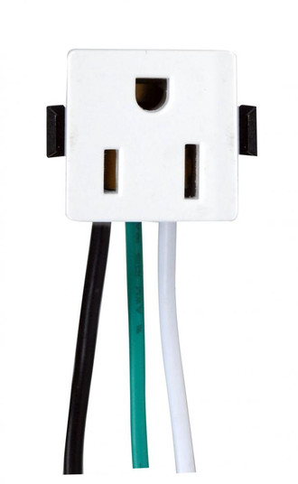 3 Wire, 2 Pole Snap-In Convenience Outlet, Opening Size: 1'' x 1'' x 1'' (27|80/1408)
