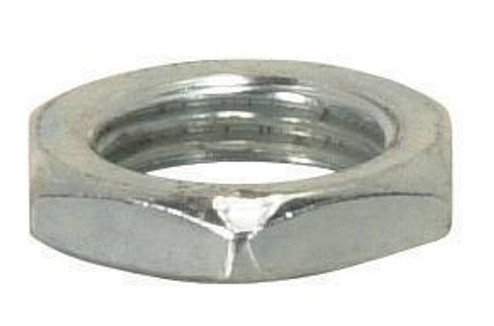 Steel Locknut; 1/8 IP; 9/16'' Hexagon; 1/8'' Thick; Zinc Plated Finish (27|90/1037)