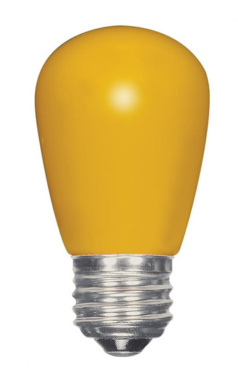 1.4 Watt LED; S14; Ceramic Yellow; Medium base; 120 Volt; Carded (27|S9169)