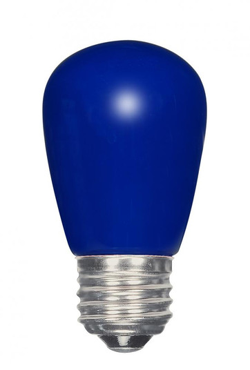 1.4 Watt LED; S14; Ceramic Blue; Medium base; 120 Volt; Carded (27|S9172)