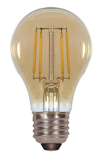 4.5 Watt A19 LED Filament; Amber; Medium base; 2000K; 350 Lumens; 120 Volt (27|S9583)