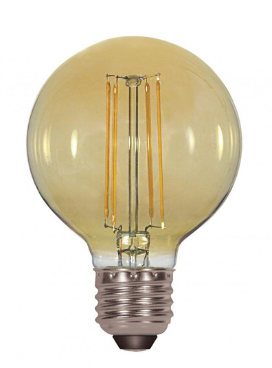 4.5 Watt G25 LED; Amber; Medium base; 2000K; 380 Lumens; 120 Volt (27|S9584)