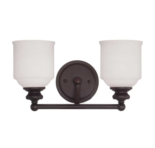 Melrose 2-Light Bathroom Vanity Light in English Bronze (128|8-6836-2-13)