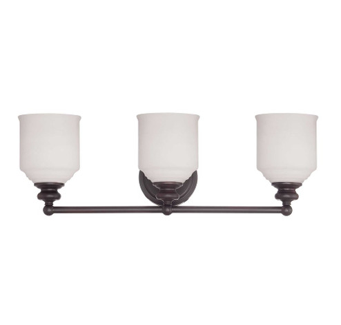 Melrose 3-Light Bathroom Vanity Light in English Bronze (128|8-6836-3-13)
