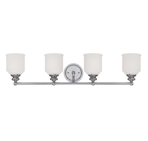 Melrose 4-Light Bathroom Vanity Light in Polished Chrome (128|8-6836-4-11)