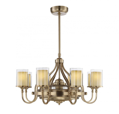 Etesian 8-Light Fan D'Lier in Burnished Russet (128|36-329-FD-21)